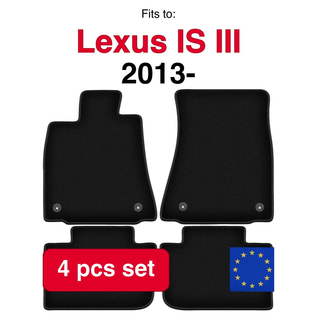 Basic Velour Car Mats, For Lexus Is Iii Sedan (2013-)