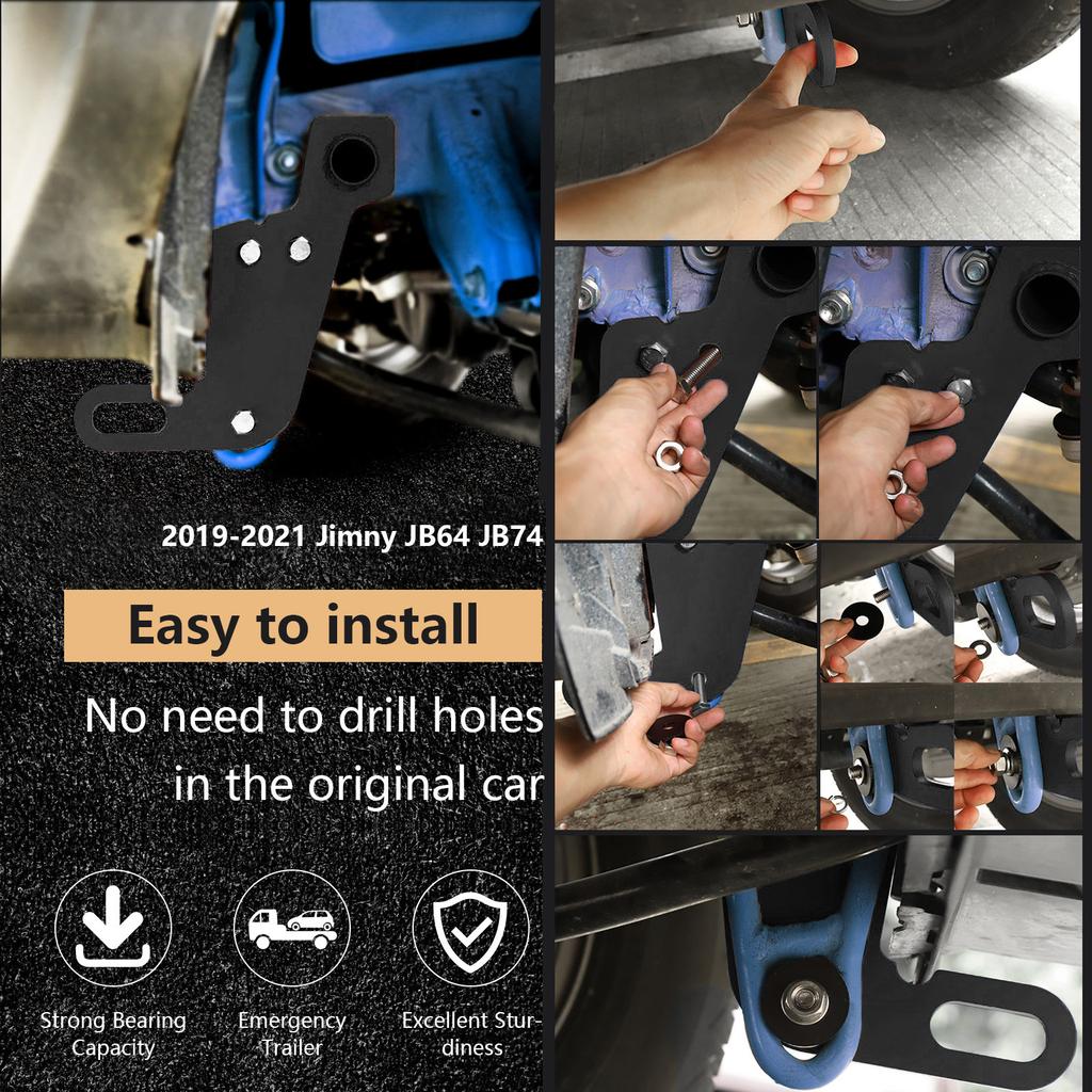 Anhängerkupplung Anhängerkupplung Vorne Links für Suzuki Jimny JB64W JB74 2019-2023