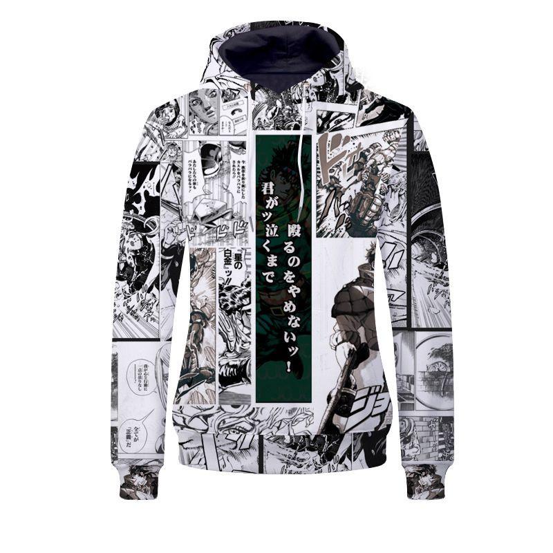 Jojos Bizarre Adventure Hoodie 3d Print Hooded Sweatershirt Pullover Cosplay