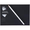 BRUSTRO Artists Coloured Pencils | Black & White | Set of 6 (3 Whites and 3 Blacks) | Ideal for Students and Adults, Col
