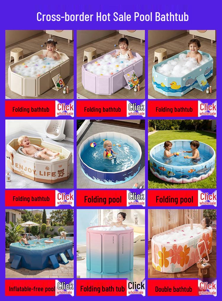PVC Folding Pet Swimming Pool: Dog & Cat Bath and Play Pool