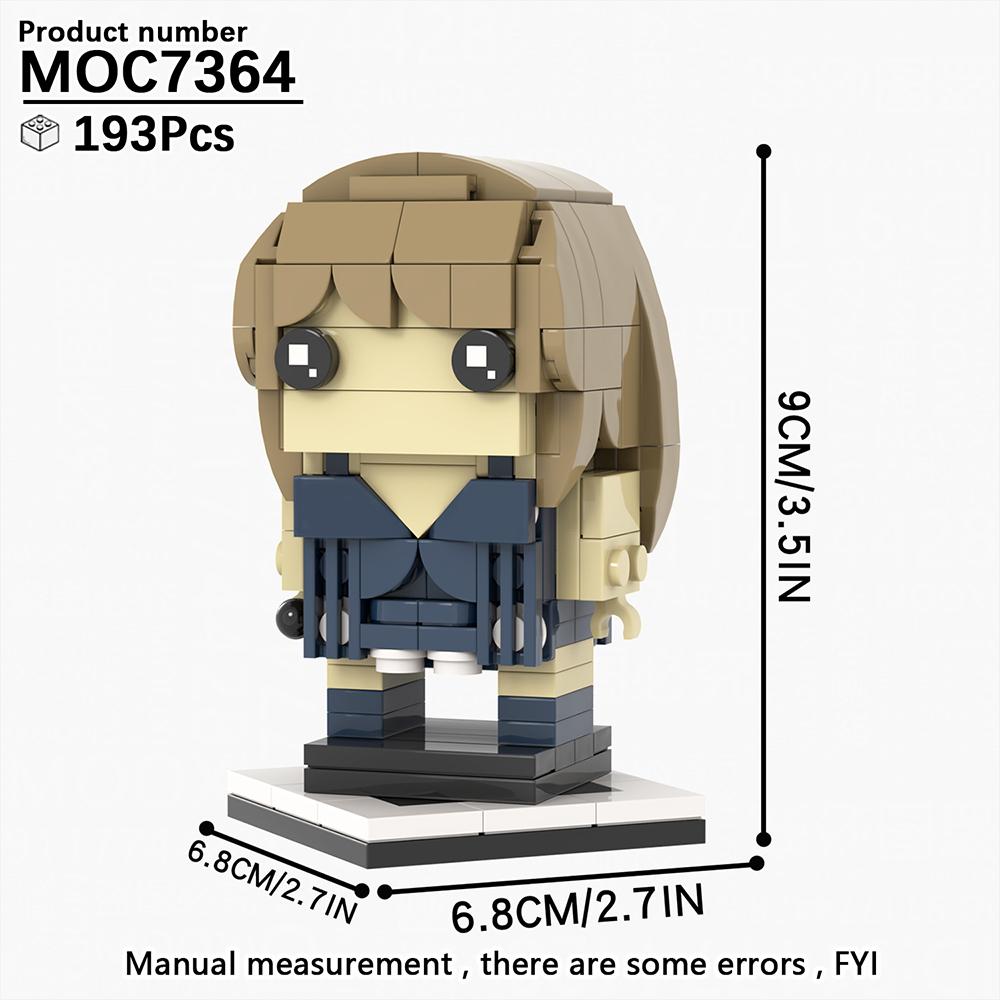 MOOXI Taylor MOC Steine The Eras Tour Modell Bausteine Berühmte Sängerin Taylor LG1015 Actionfiguren Set Erwachsene Kinderspielzeug Geschenk