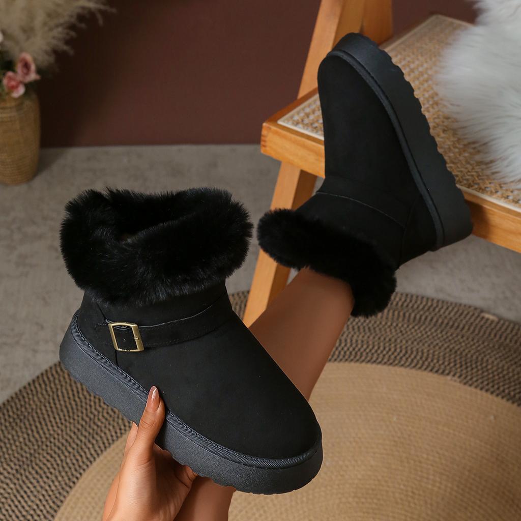 Snow Boots 2025 New Popular Large Size 36-42 Snow Boots Women Northeast Cold Snow Shoes Women