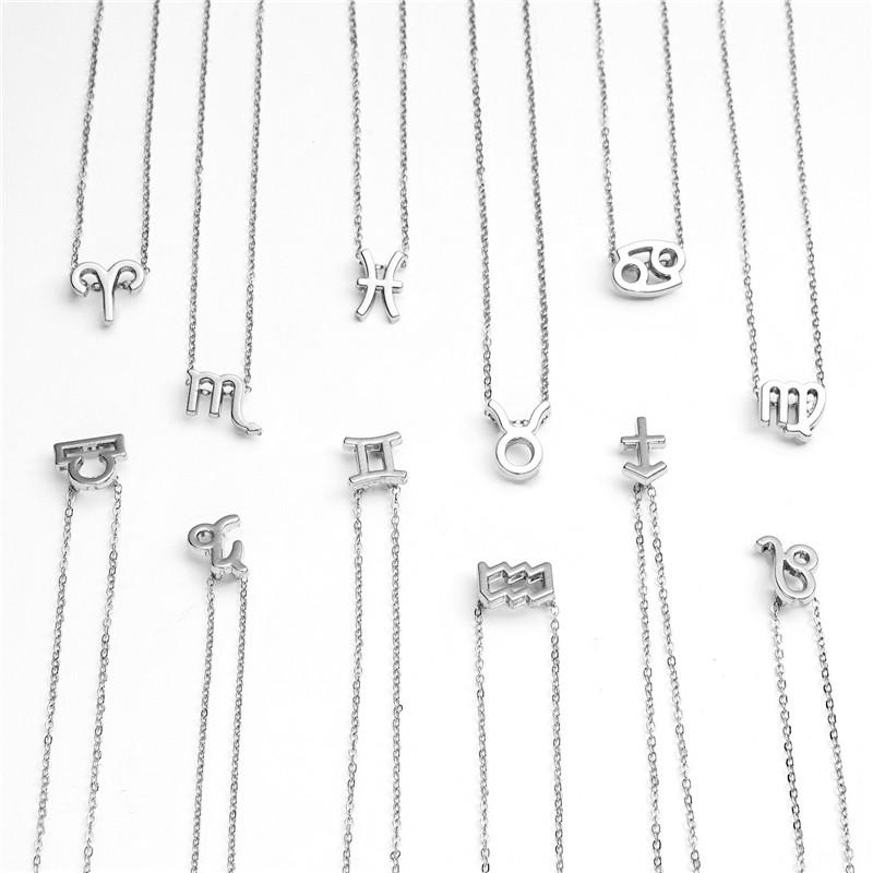 Neue schlichte, stilvolle Zwölf Sternbilder-Anhänger-Halskette für Frauen, Jahrestag, Geburtstag, schönes Geschenk, Statement-Mädchen-Schmuck