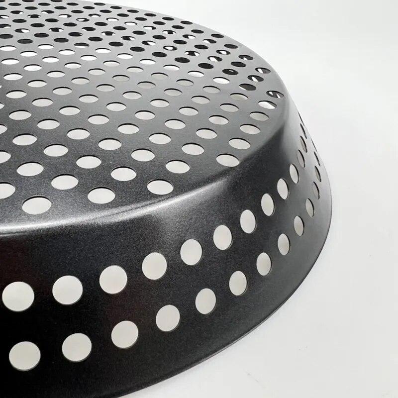 Stor størrelse rustfritt stål Non-stick sammenleggbar BBQ Grillbrett Utendørs Camping Grønnsakspannekake Biffbrett Rund Grillkurv