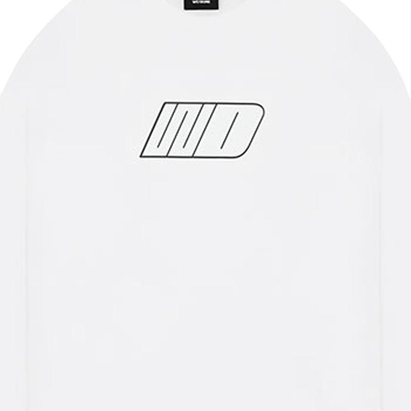 We11done Logo Print Long Sleeve T-Shirt Unisex tops WD-TT1-22-673-U-WH