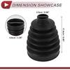 1 Set CV Joint Boot Kit for Toyota Sienna 2011-2015 for Lexus ES350 2007-2010 Outer Constant Velocity Joint Boot W/Clamps No.044280W060 Black Rubber
