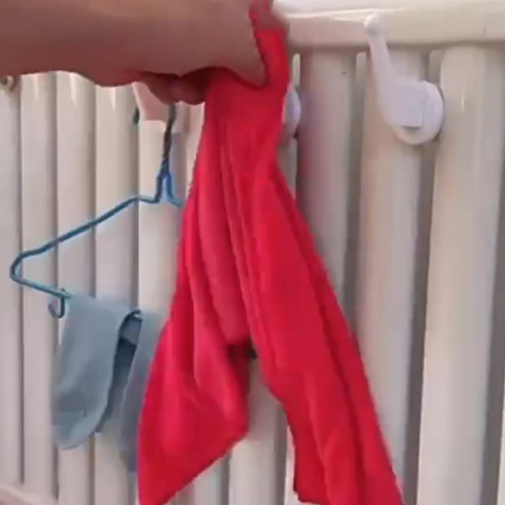 1/3/6/10pcs Drying Rack Heated Towel Non-slip Radiator Hooks Hangers Drying Coat Clothes Hanger Scarf Rack Bathroom storage Hook