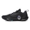 Li Ning WOW12 Cushioning Slip Resistant Abrasion Resistant Breathable Rebound Grip Low top Basketball Shoes Men's Black ABAV085-15