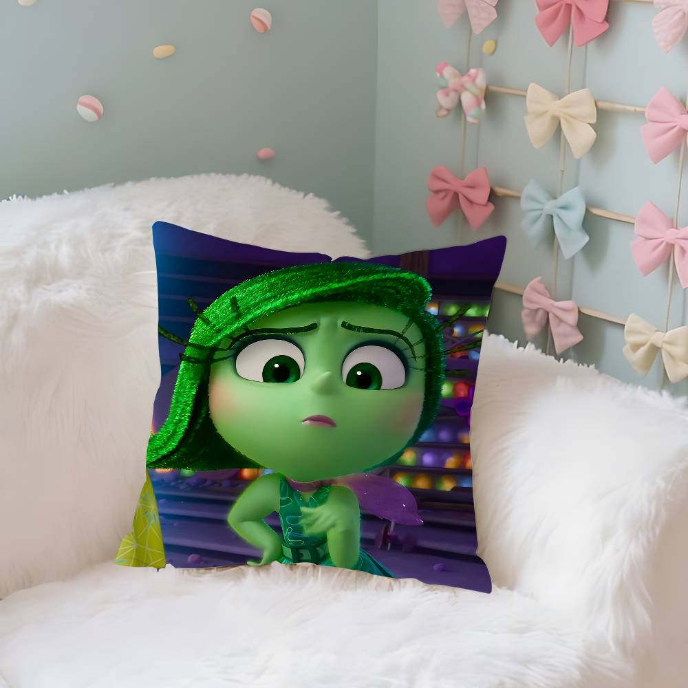 Movie IInsidesOOutCartoon Case Plush Fabric Soft Pillowcase Double Sided Print Cushion Cover Household Gifts