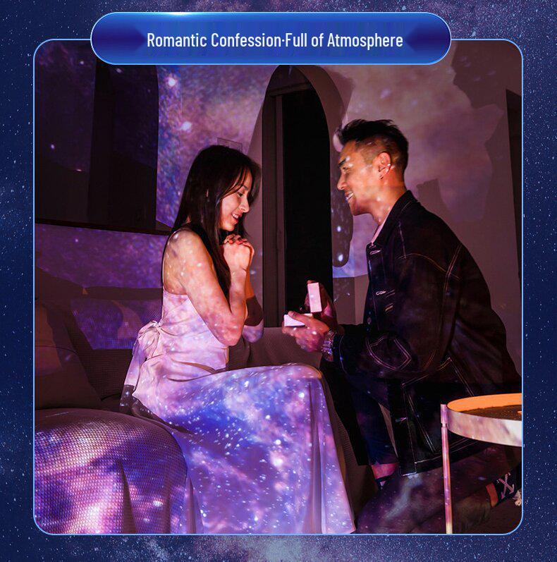 Bluetooth Aurora Starry Sky Projector with Music and Atmosphere Light - Perfect Gift for Couples