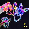 1Pc  Plush Glow Glow Ball Rabbit Hair Band Party Plush Glow Headwear