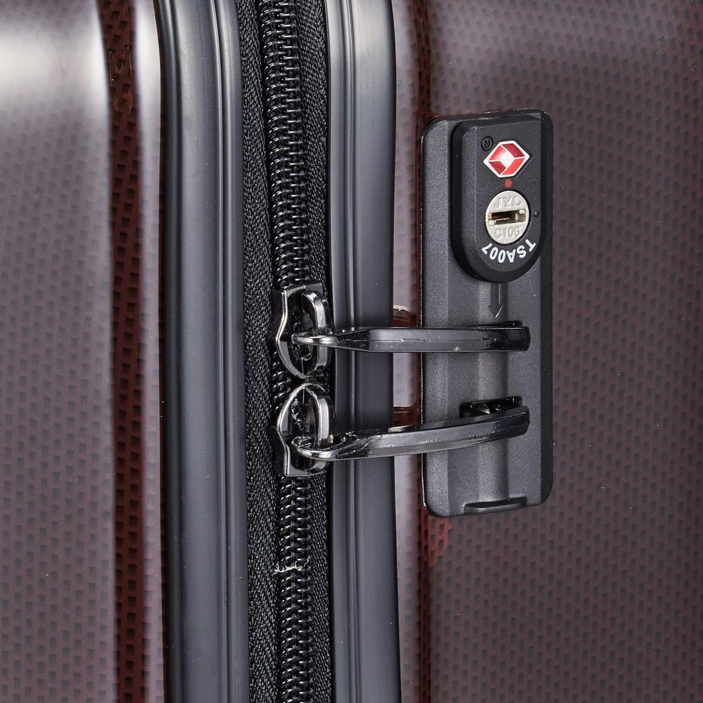 Hiro DBC Hot Cellars Carry-On Suitcase, 30L, 48cm, 2.6kg, Carbon Wine, with Warranty