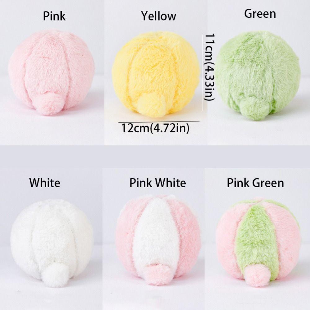 Fluffy Rabbit Calming Ball Simulated Rabbit Buttocks Plush Rabbit Chewing Ball Playing