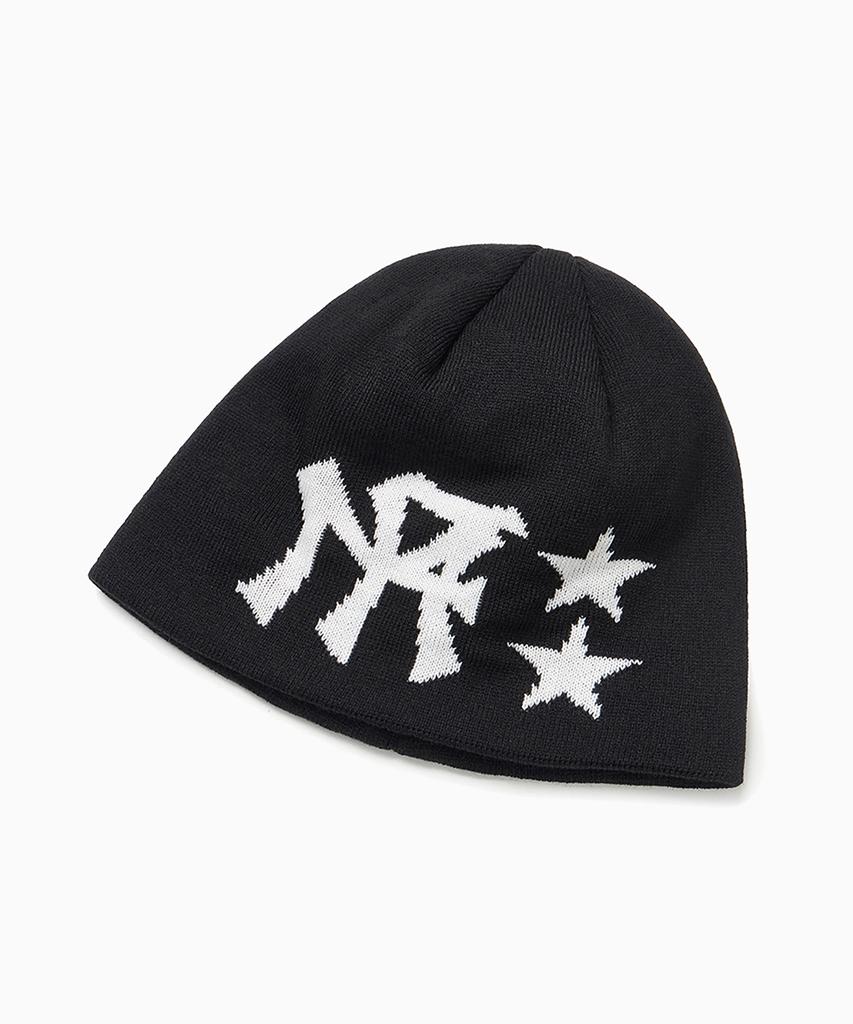 FREEMARIO Mf Star Logo Jacquard Beanie [Black]