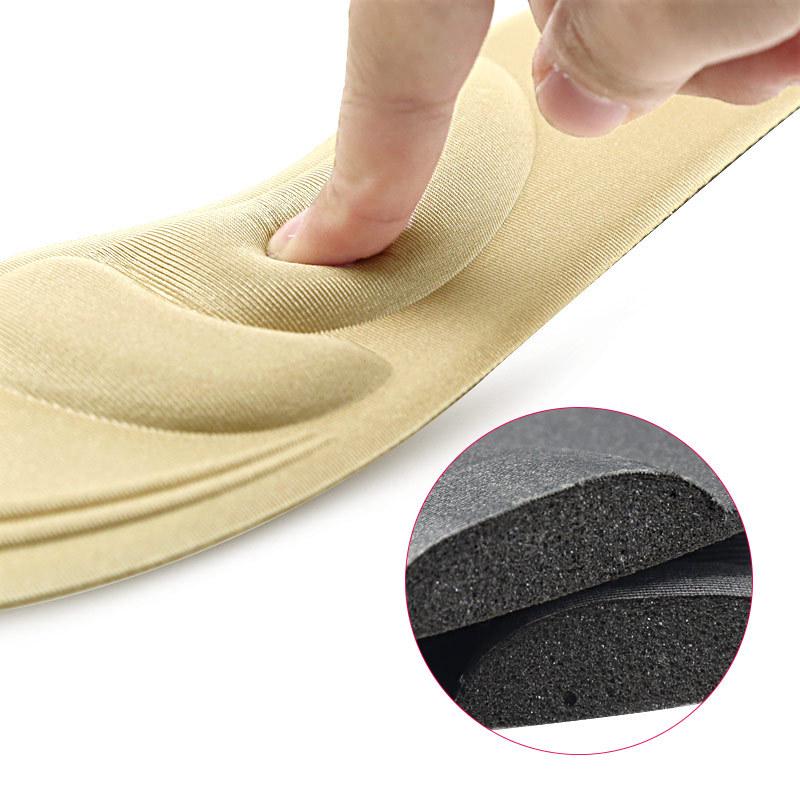 3D Massage Insole for Men Women Arch Support Breathable Sponge Sweat Absorbing Elastic Decompression Foot Cushion