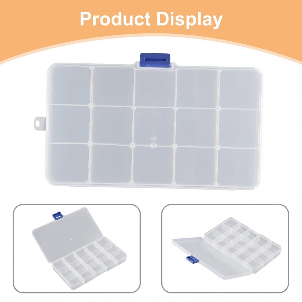 New 10,15,24 Slots Section Box Jewelry Jewellery Bead Pill Storage Container Hot