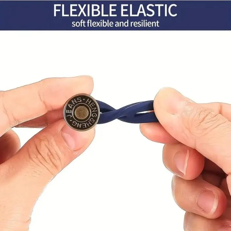 6 Pcs Jeans and Pants Button Extenders: Universal Waist Expander for Women and Men, Instant Belt Extension Solution
