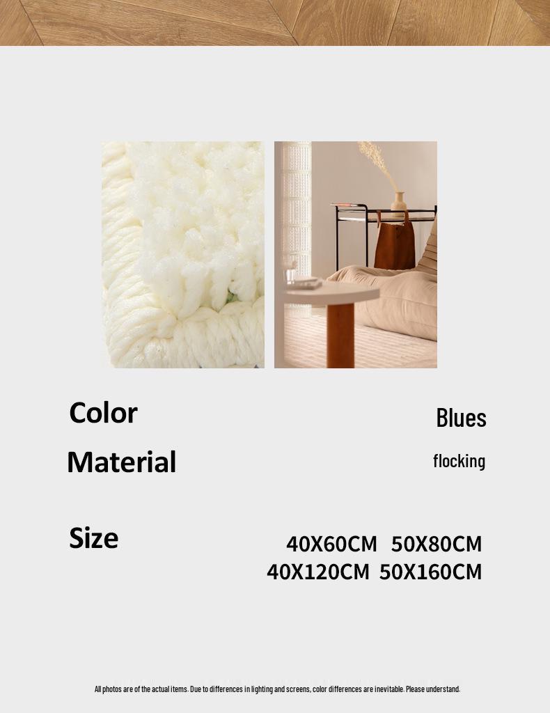 Korean-Style Non-Slip Water-Absorbing Floor Mat for Bathroom, Entrance, or Bedroom