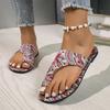 Fashion New Women's Slippers Round Toe Open Toe Shoes for Women Slip-on Platform Slides Outdoor Causal Toe Set Flip Flops Flower Sandals