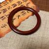 Chinese Ethnic Style Sandalwood Bracelet Minority Design Retro Hand Ring Sandalwood Bangle  Student