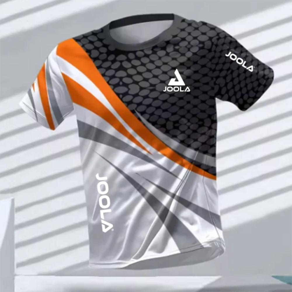 JOOLA Herren Rundhals Kurzarm T-Shirt für den Sommer, Schweißableitend und Nicht Atmungsaktiv Locker sitzendes Oberteil L gray
