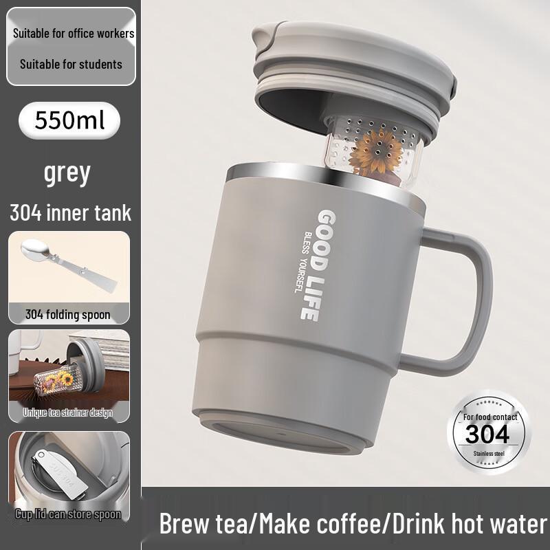 Yuedis Portable Straw Mug with Lanyard