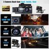 Motion Detection Car Camera Black Box Dash HD 1080P Cam Dashcam G-Sesor 360 ° Lens Rotation Dvr 3 Inch with WiFi Night Vision