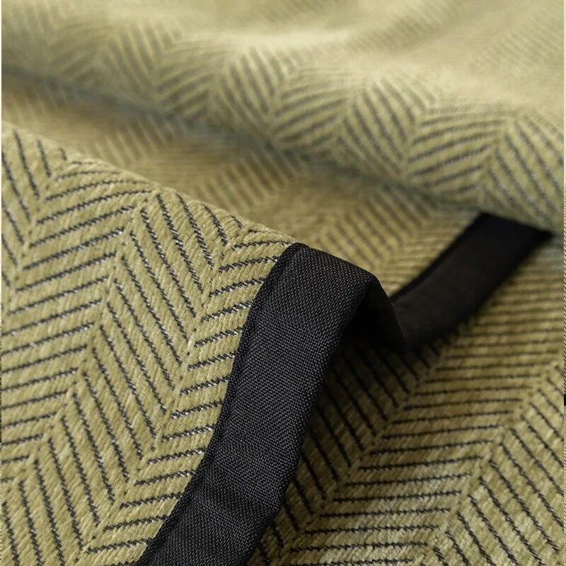 Potah na pohovku se vzorem rybí kosti Žinylkový podsedák na pohovku Jednobarevný Polštář na pohovku do obývacího pokoje Protiskluzový Domácí podsedák na gauč Potahy na područky