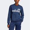 Adidas Originals Logo Comfortable Crew Neck Pullover Long Sleeve Sweatshirt Women sweatshirt Blue JJ3488
