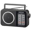 OHM AudioComm RAD-T206S 03-0986 Portable AM/FM Tabletop Radio with Dual Power Sources, Outlet and Battery Operated, Easy-to-Read Large Character Displ