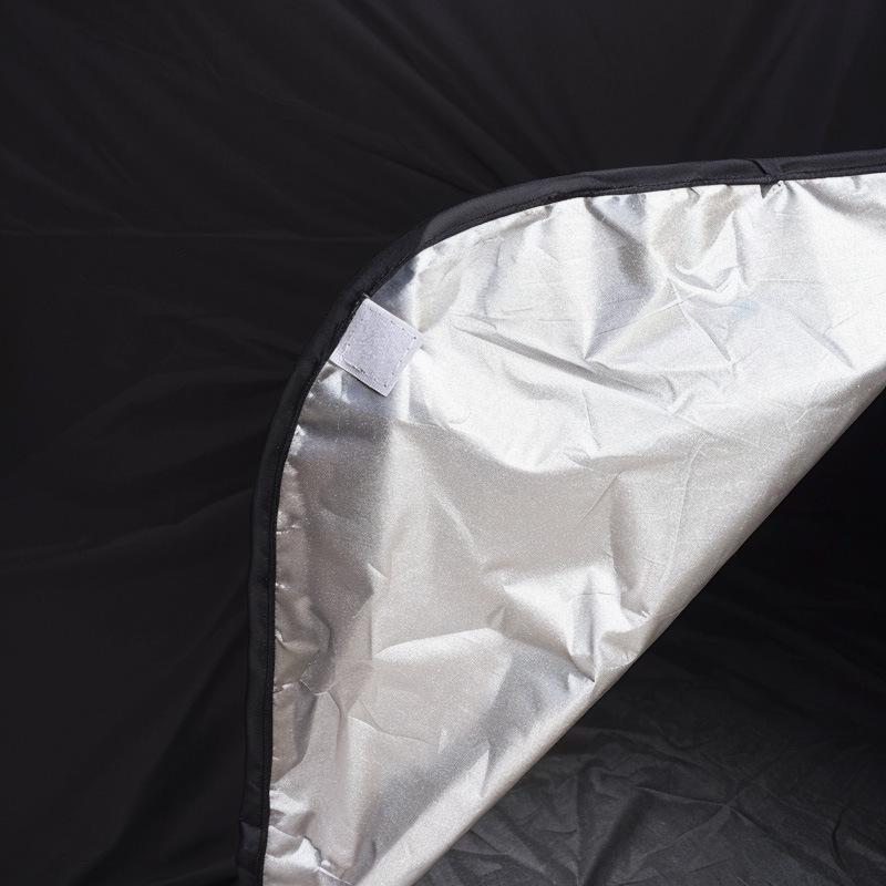 Children's Foldable Indoor/Outdoor Secret Base Tent - Black Sunshade Toy House