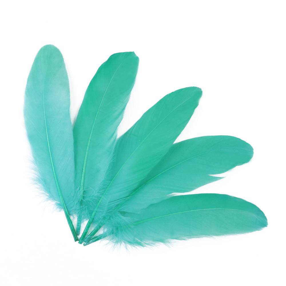 50/200/500 Stück Harte Stange Natürliche Gänsefedern Bastel Federn Weiße Federn Schmuckherstellung DIY Party Hochzeitsdekoration 15-20CM