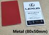 50x80mm Metal Badge Sticker For Lexus GX460 CT200 IS250 ES ES200 IS200 RX300 NX RX UX CT LC RC GS GX IS LS LX Side Trunk Decal AFH1