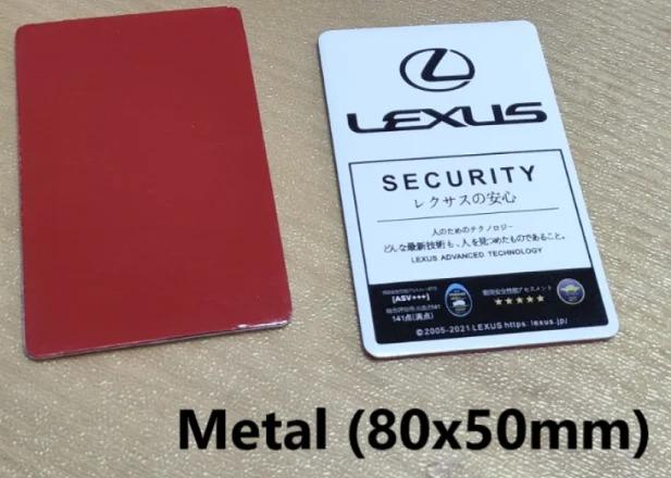 50x80mm Metal Badge Sticker For Lexus GX460 CT200 IS250 ES ES200 IS200 RX300 NX RX UX CT LC RC GS GX IS LS LX Side Trunk Decal AFH1