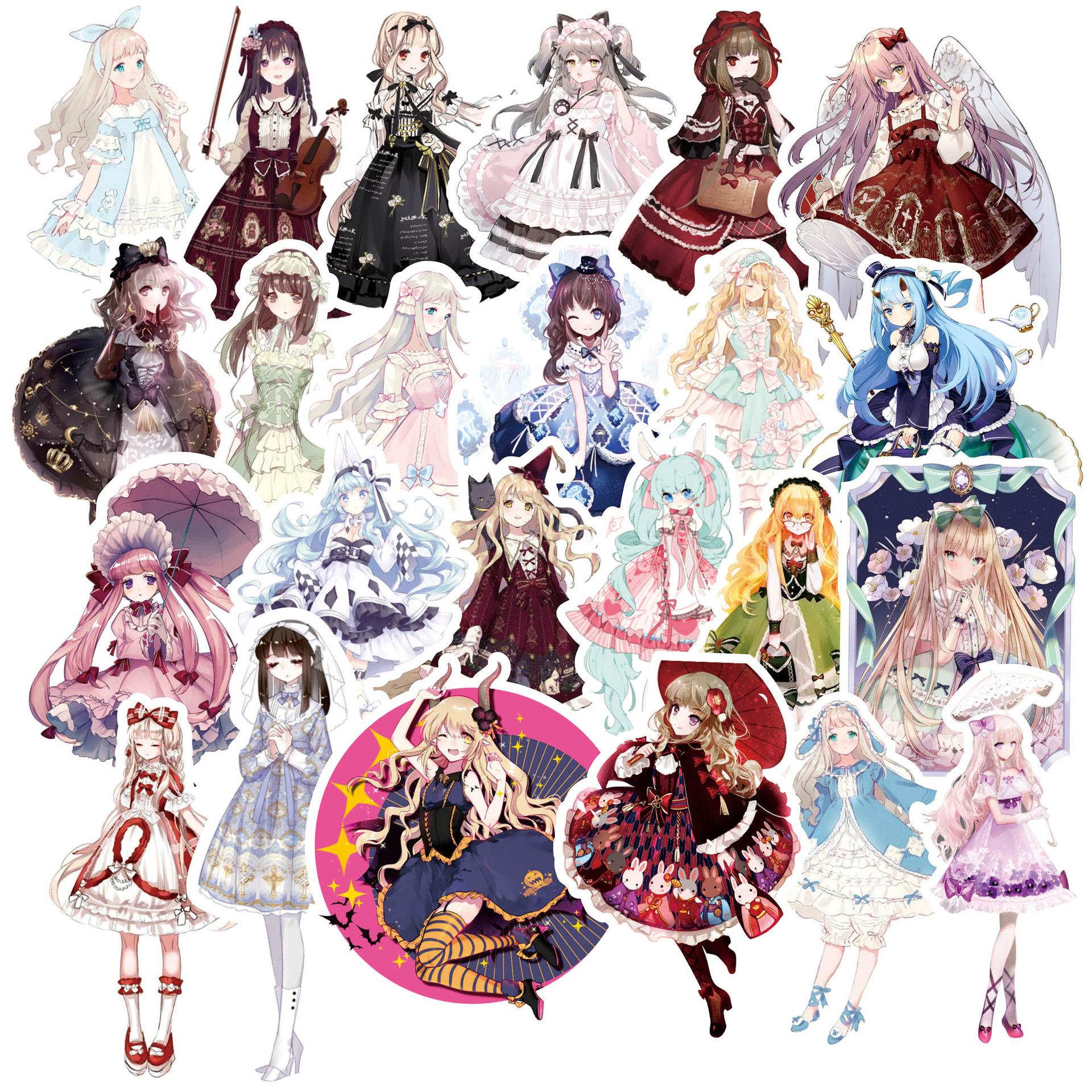 

Симпатичная девушка декоративный блокнот DIY наклейка для мобильного телефона (175 стикеров)