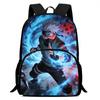 Cartoon NARUTO Pattern Lightweight Backpack With Front Pocket Adjustable Shoulder Strap Unisex Suitable For Children Age 6-10