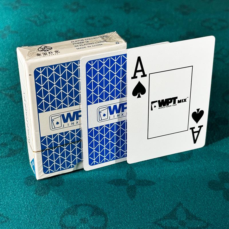

WPT Texas Hold em Premium Waterproof and Anti-Fold Plastic Poker Cards - Full Box Competition Grade