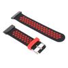 Sport Strap 2 Color Breathable Silicone Bands Adjustable Replacement Wrist Band for Garmin Fenix 7X 6X 5X Black Red