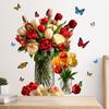 3D Simulation Vase Bedroom Room Wall Stickers Decal Home Living Room Decoration
