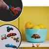 6pcs Vehicle Stickers Cars Fire Trucks Traffic Construction Buses Airplane Rocket and More 3D Puffy Stickers for Laptop JXB
