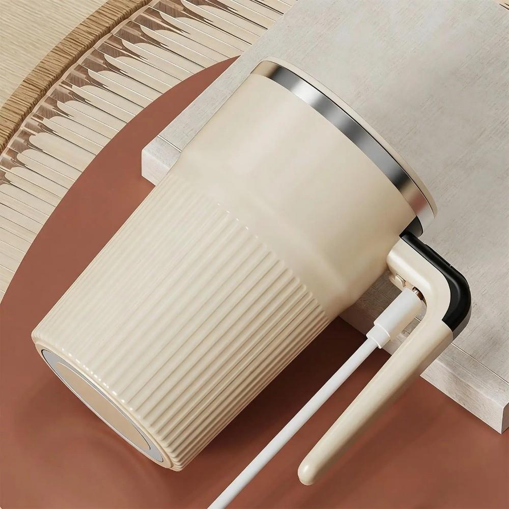 Temperature Display Automatic Stirring Cup 400ml Capacity Electric Coffee Mug  Coffee Tea