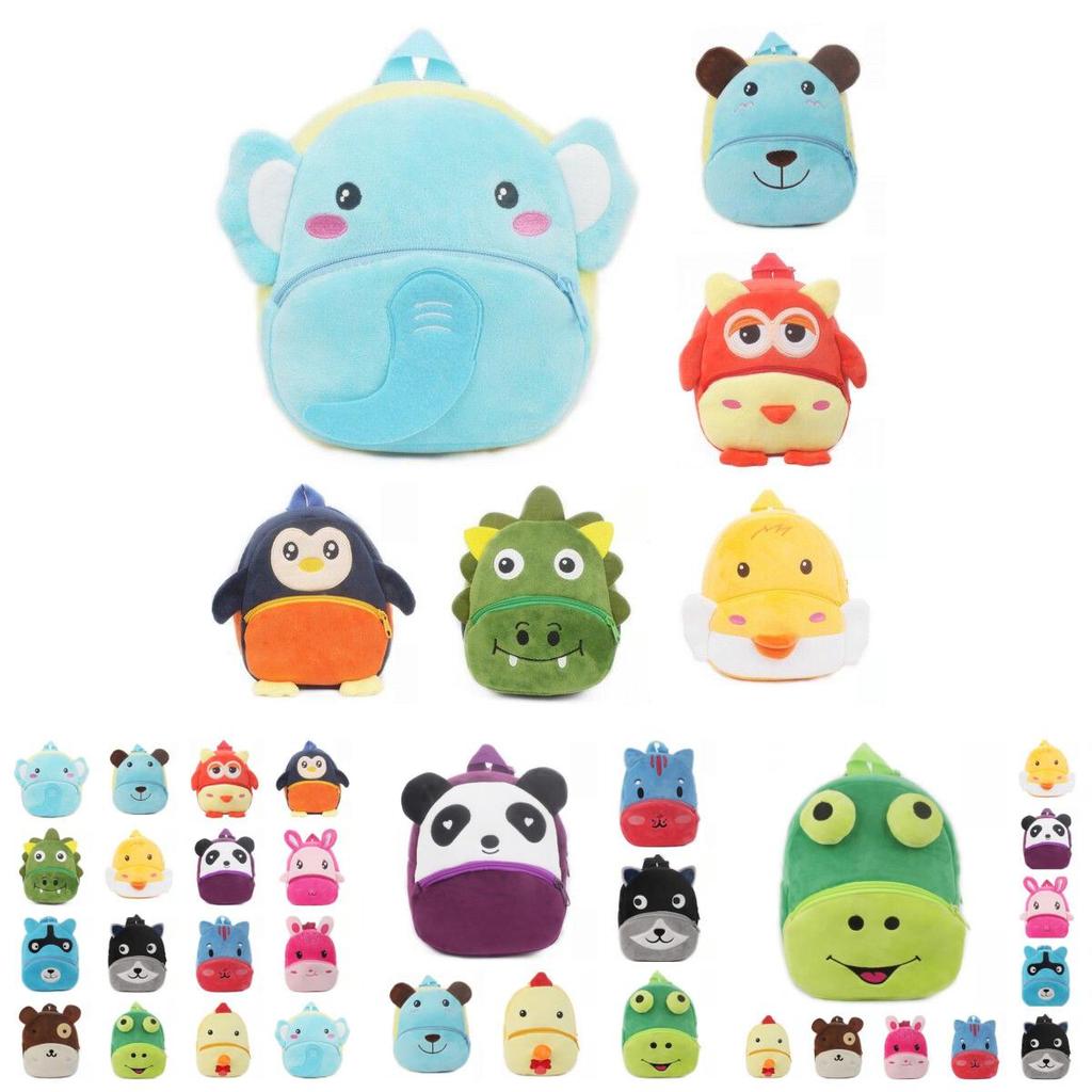 Adorable 3d Cartoon Animal Backpack For Toddlers With Soft Plush Material