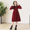 Stylish Red Spring and Autumn Dress for Girls - New Year's Collection