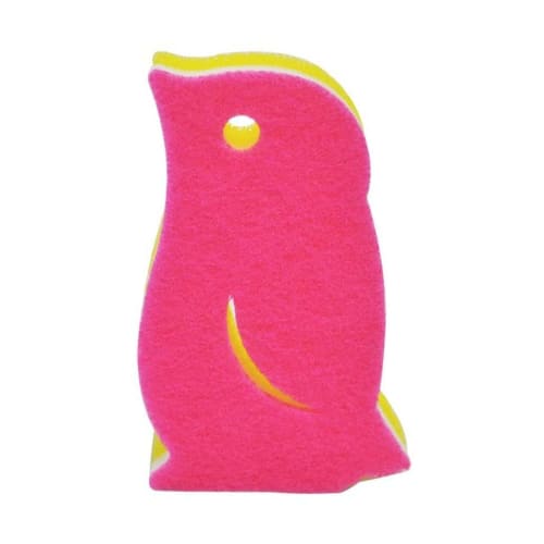 Myrna Penguin Sponge, Deep Pink, K266DP, Kitchen