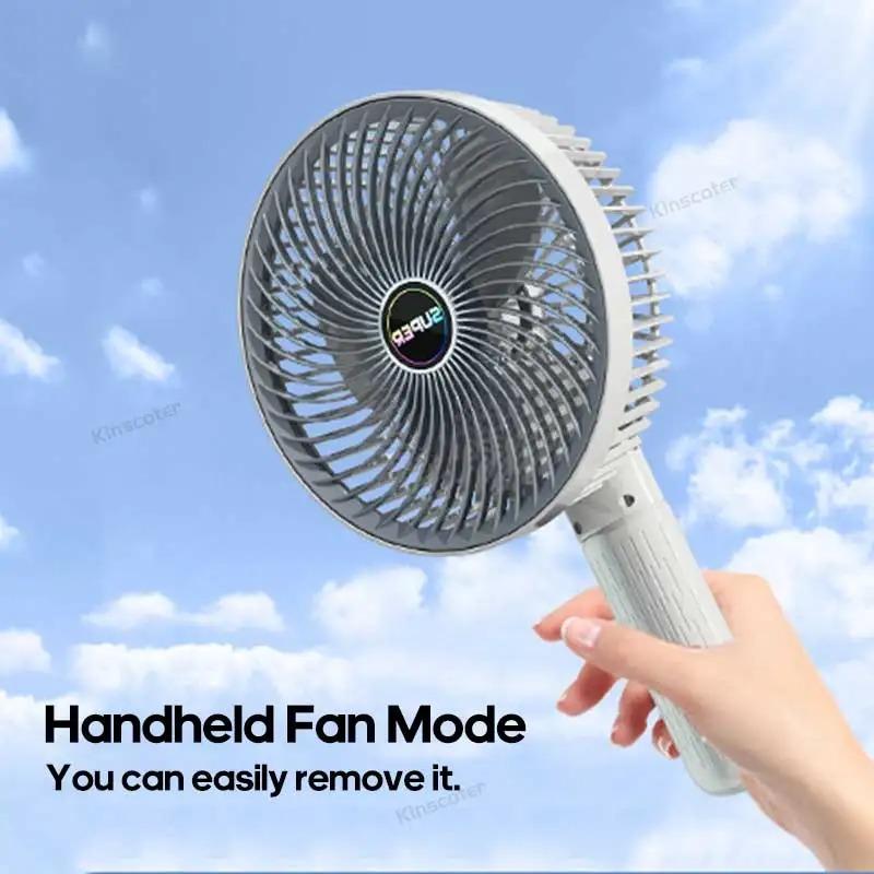 1200mAh 3 Speed Multifunctional Portable Desktop Clip Fan Summer Cordless Handheld Fan Silent Personal Fan Ventilator Cooler