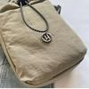 Nylon Rope Nylon Shoulder Bag Solid Color Water Bottle Pouch Drawstring Crossbody Bag  Daily