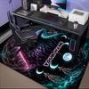 1PC Custom Name Cosmic Raven Dreamscape Theme Floor Mat Ideal for Living Room, Game Rooms, Office, Bedroom,Floor Mat Playful Design120
