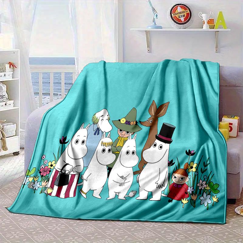 white hippo Fishing Adventure Blanket Flannel Blanket for bed, sofa, Camping, Hiking, Picnic Essentials, gift for family Fan gifts