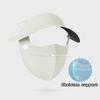 Summer Women Anti-UV Sun Hat Outdoor Activity Sport Face Cover Headwear Double Layer Breathable Riding Hat Skeleton Support Bucket Cap